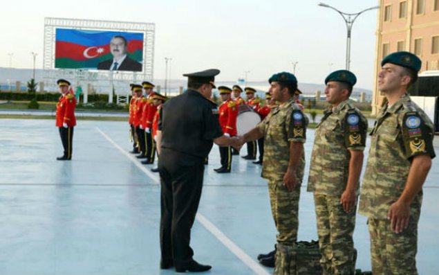 Azərbaycan sülhməramlılarının bir qrupu Əfqanıstana yola salındı - Foto