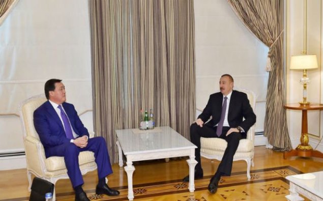 Prezident Qazaxıstanın baş nazirinin birinci müavini ilə görüşdü - FOTO