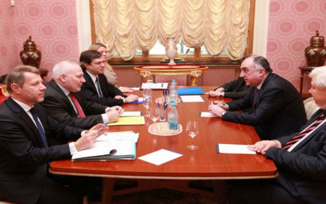 Elmar Məmmədyarovla həmsədrlərin görüşü başlayıb 