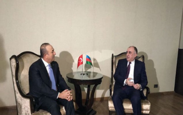 Azərbaycan və Türkiyə xarici işlər nazirlərinin təkbətək görüşü oldu - FOTO