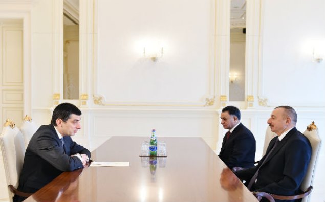 İlham Əliyev Gürcüstanın Baş nazirinin müavinini qəbul etdi