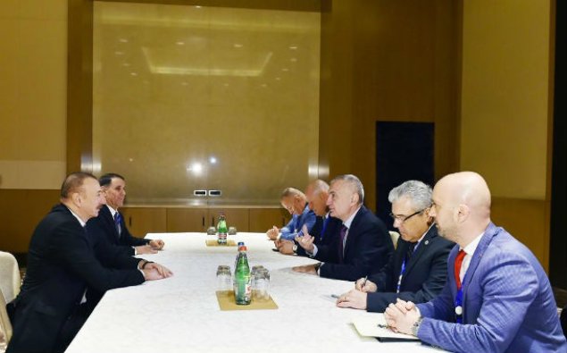İlham Əliyev Albaniya prezidenti ilə görüşüb  - YENİLƏNİB