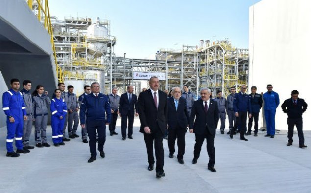 Prezident Sumqayıtda “SOCAR karbamid” zavodunun açılışında iştirak etdi – FOTOLAR