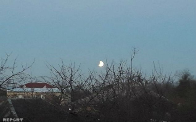 Azərbaycanın şimal-qərbində Ay tutulmasını izləmək mümkün olub – FOTO