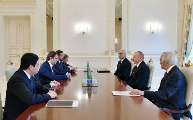 Prezident İlham Əliyev Rusiyanın iqtisadi inkişaf nazirini qəbul edib
