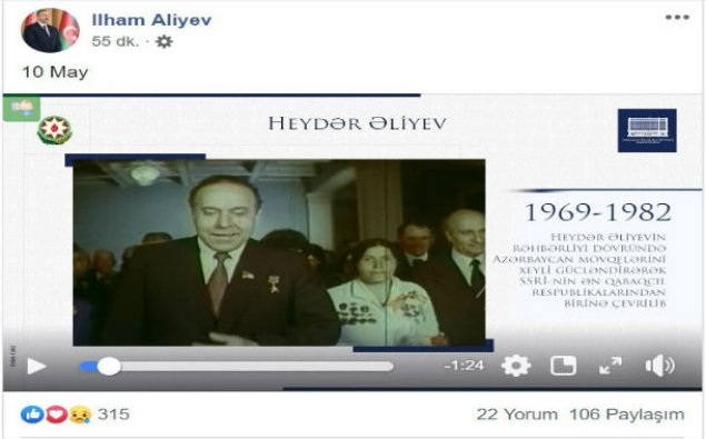 Azərbaycan Prezidenti sosial şəbəkədə “10 May” başlığı ilə videoçarx paylaşıb – VİDEO