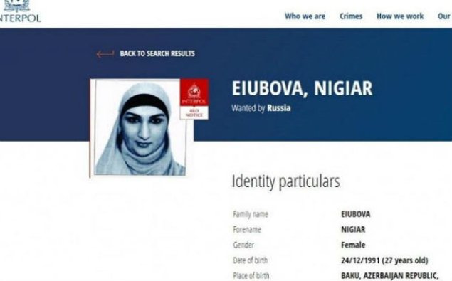 Rusiya azərbaycanlı qadını beynəlxalq axtarışa verdi