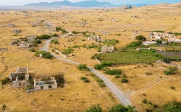 Ermənilər viran qoyduqları Ağdamın şəkillərini yaydılar - FOTO