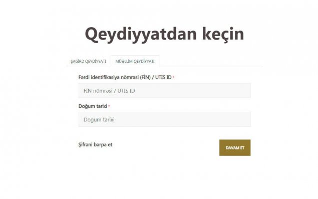 “Virtual məktəb” layihəsi üzrə müəllimlərin qeydiyyatına start verilib
