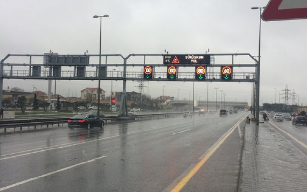 Bakının əsas magistral yollarında sürət həddi endirilib 