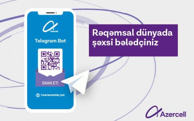 Azercell “Telegram Bot” - rəqəmsal dünyada yeni bələdçiniz! 