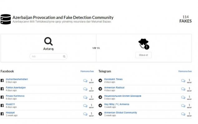 Düşmənin saxta informasiya hücumlarının qarşısını almaq üçün sayt yaradılıb 