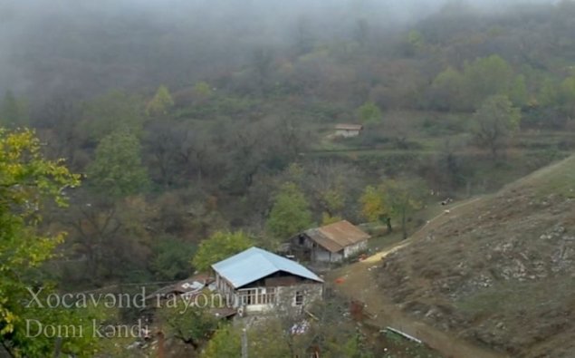 Xocavəndin işğaldan azad olunan Domi kəndinin görüntüləri   — VİDEO