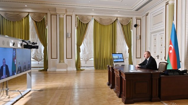 İlham Əliyev yeni icra başçılarını videoformatda qəbul etdi