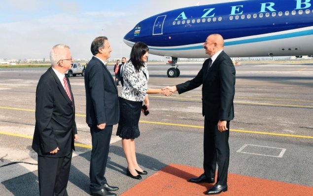 Prezidentin Sofiyada rəsmi qarşılanma mərasimi olub