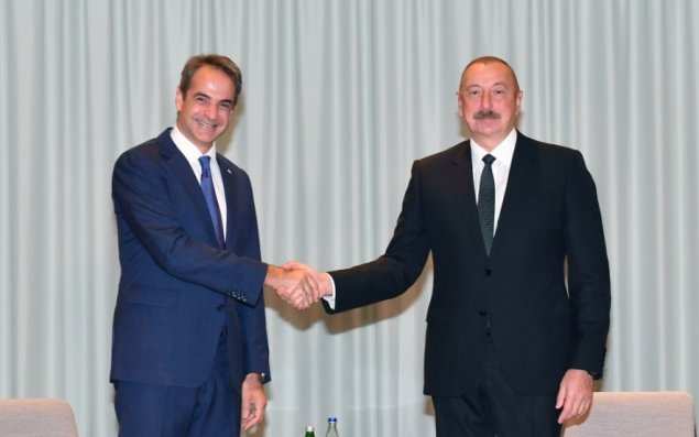 Prezident Yunanıstanın Baş naziri ilə görüşdü - FOTO