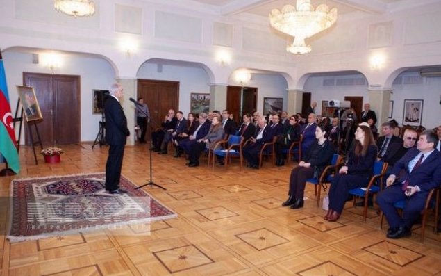 Moskvada Heydər Əliyevin xatirəsi anılıb - FOTO