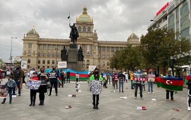 Avstriyada aksiya: erməni ekosidinə son!