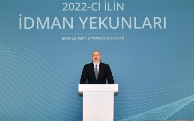 Prezident ilin idman yekunlarına həsr olunmuş mərasimdə