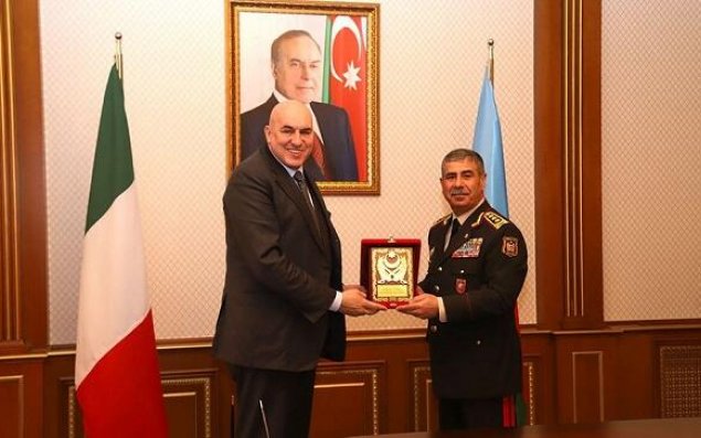 Zakir Həsənov İtaliya müdafiə naziri ilə görüşdü - Video