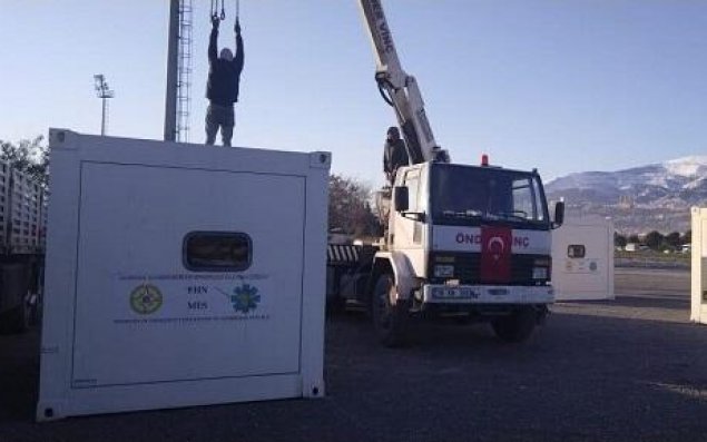 FHN-nin səhra hospitalı Qəhrəmanmaraşda quraşdırılır