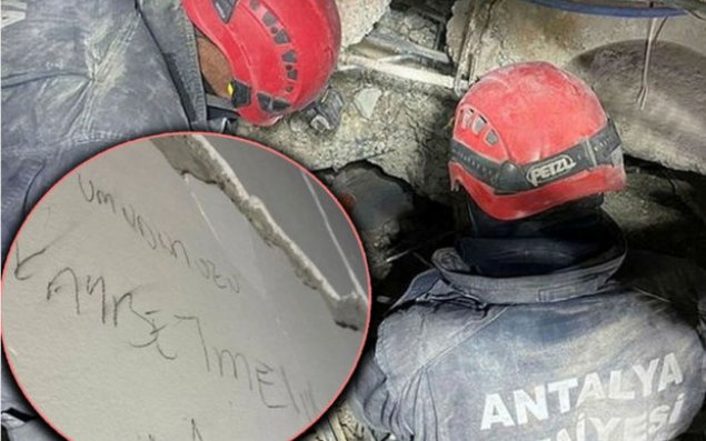 64 saat sonra çıxarılan gənc divara həkk etdiyi yazı ilə güc toplayıb - FOTO