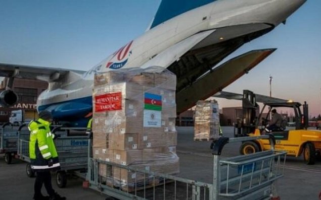 Daha bir yardım təyyarəsi Türkiyəyə yola düşür