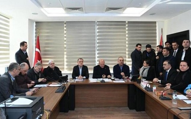 Ceyhun Bayramov AFAD mərkəzində 