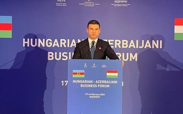 Budapeştdə Macarıstan-Azərbaycan Biznes Forumu keçirilib - FOTO