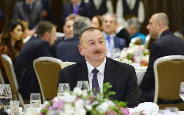 İlham Əliyevin şərəfinə ziyafət verildi