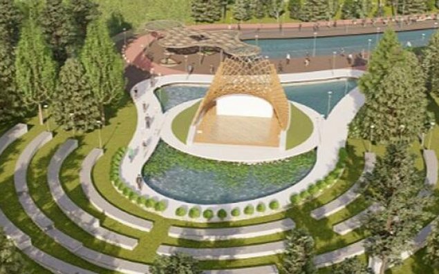 Füzuli Mərkəzi Parkı belə olacaq - Foto