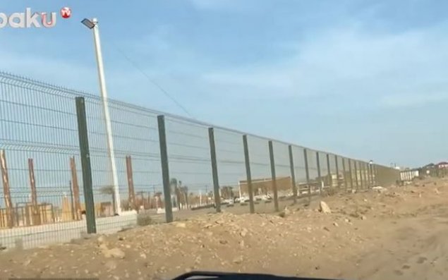 Xəzərin sahilləri yenidən hasarlanır - VİDEO