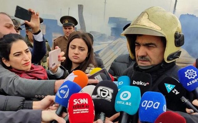 FHN polkovnikindən bazardakı yanğınla bağlı açıqlama