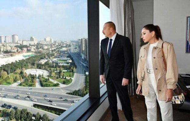 Prezident və xanımı Bakı Olimpiya Stadionunda...