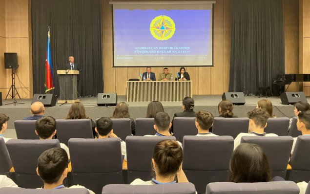 FHN Şuşa şəhər 1 nömrəli məktəbdə maarifləndirmə tədbiri keçirib