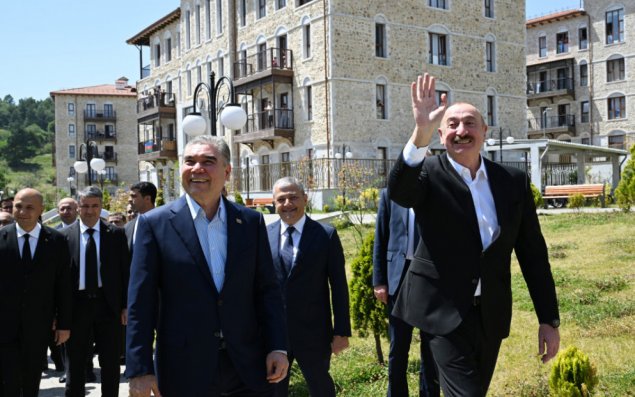 Liderlər Şuşaya getdi - FOTO