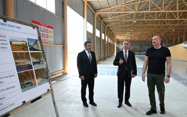 Xocalı kərpic zavodunun açılışı olub