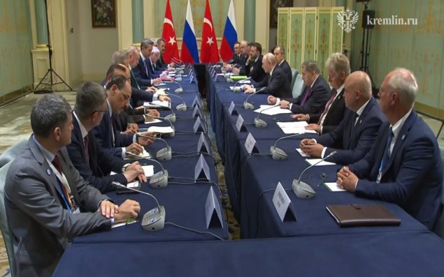 Putinlə Ərdoğan arasında görüş başlayıb 