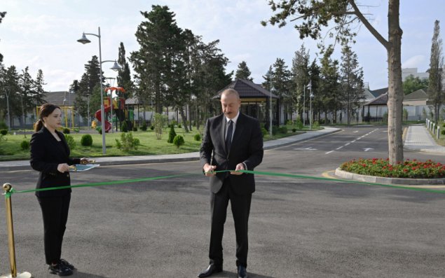 Prezident Səməd Vurğun adına Yaradıcılıq Evinin açılışında - FOTOLAR