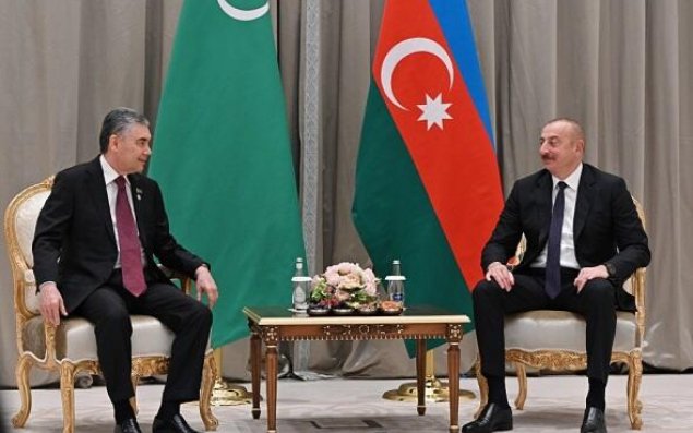İlham Əliyev Qəbələdə Berdiməhəmmədovla görüşdü