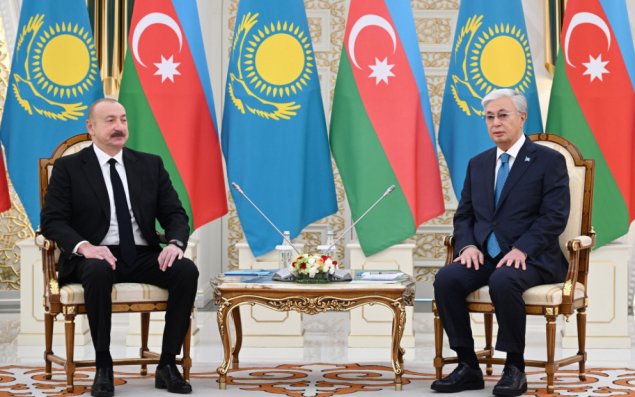Azərbaycan və Qazaxıstan prezidentlərinin Astanada təkbətək görüşü olub
