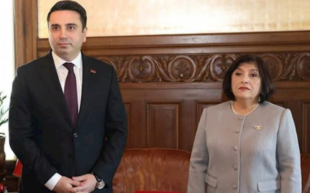 Sahibə Qafarova və Alen Simonyan görüşü başlayıb