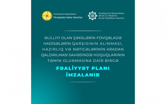 Əlillər üçün fövqəladə hadisələrlə bağlı tətbiqlər yaradılacaq