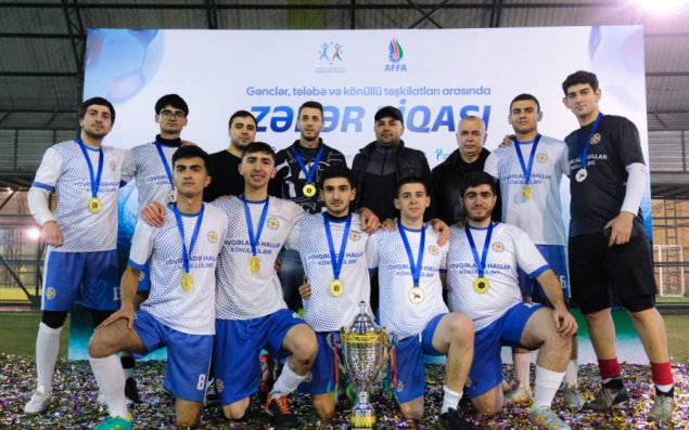 “Fövqəladə hallar könüllüləri” komandası “Zəfər Liqası”ının qalibi olub