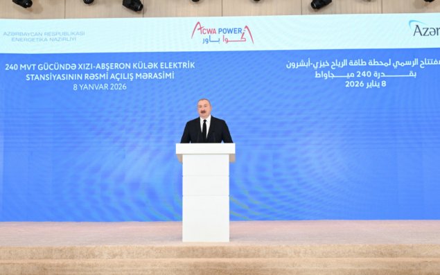 Bakıda “Xızı-Abşeron” Külək Elektrik Stansiyasının rəsmi açılış mərasimi keçirilib - FOTO