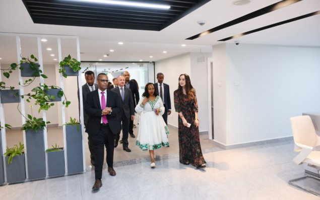 Leyla Əliyeva Efiopiyada “MESOB” dövlət xidməti mərkəzində olub