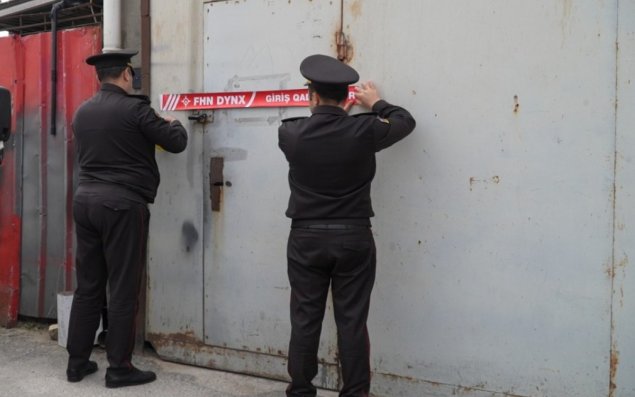 Binəqədidə mebel sexinin fəaliyyəti dayandırılıb - VİDEO