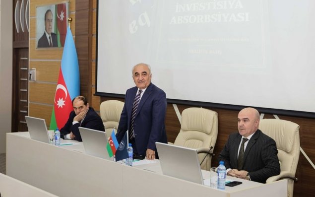 “Azərbaycan iqtisadiyyatının investisiya absorbsiyası” kitabının təqdimat mərasimi olub