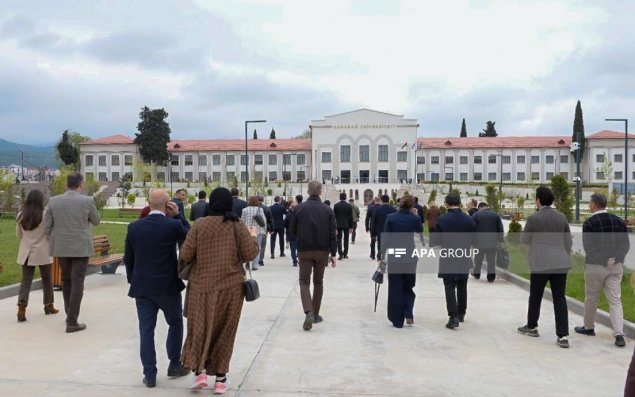 Diplomatik korpusun nümayəndələri Qarabağ Universitetində olublar - FOTO