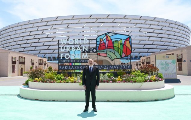 Prezident Bakı Olimpiya Stadionunda WUF13 ilə bağlı görülən işlərlə tanış olub